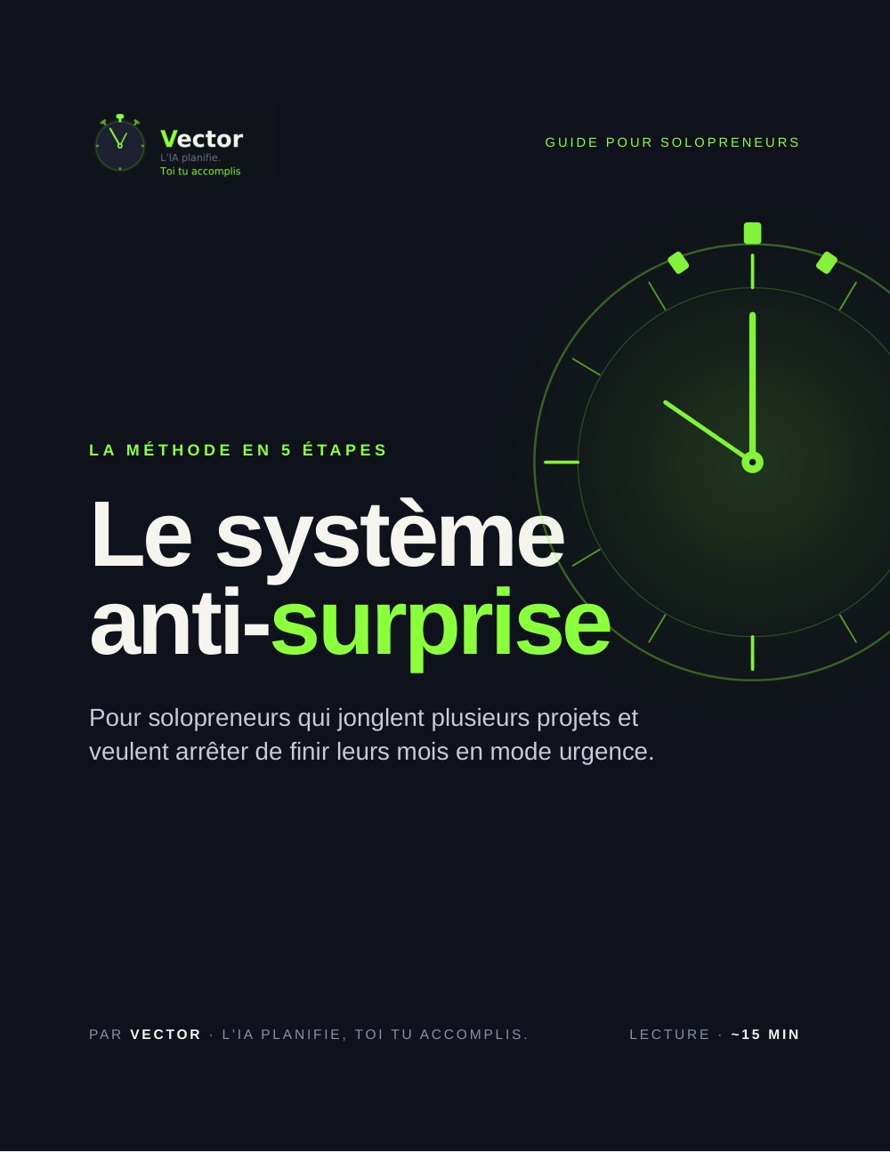 Couverture du guide « Le système anti-surprise »