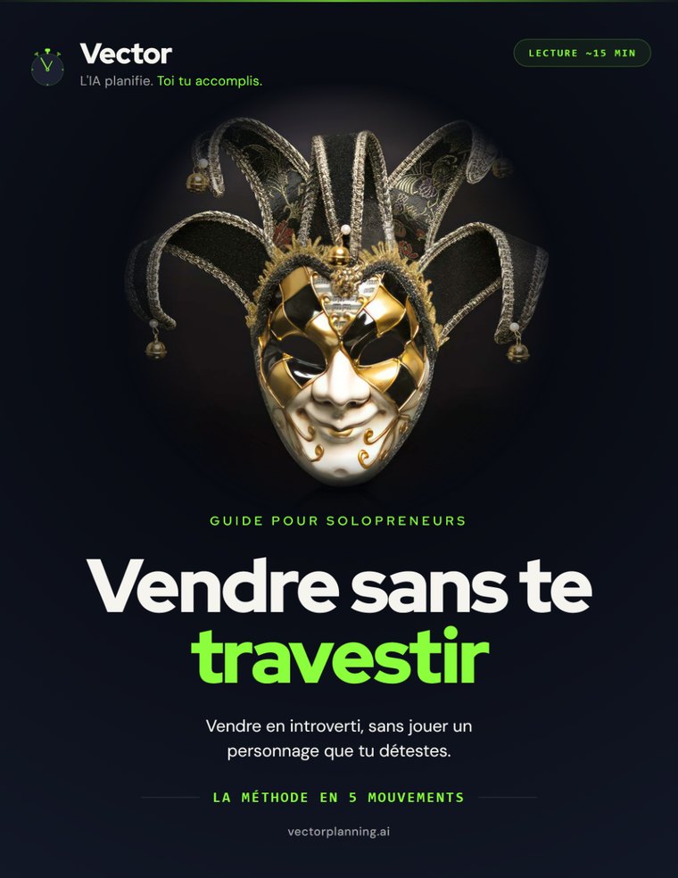 Couverture du guide « Vendre sans te travestir »